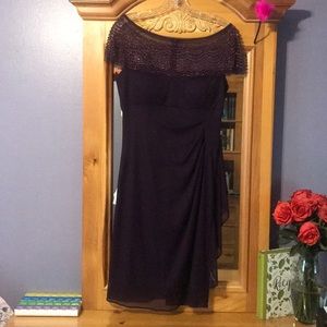 Purple cocktail dress